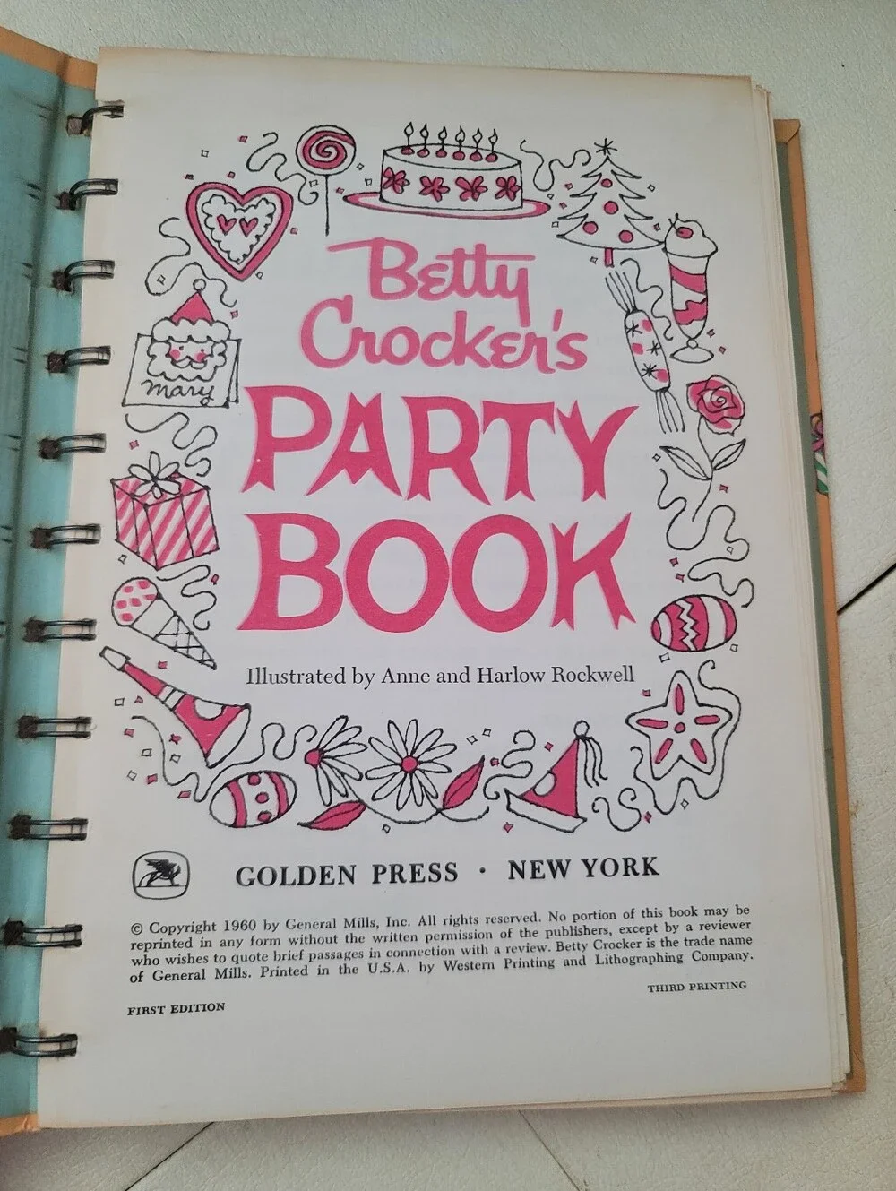 Vintage Betty Crocker Cookbook Collection - Rare 1961 New Picture & 1969 Red Pie